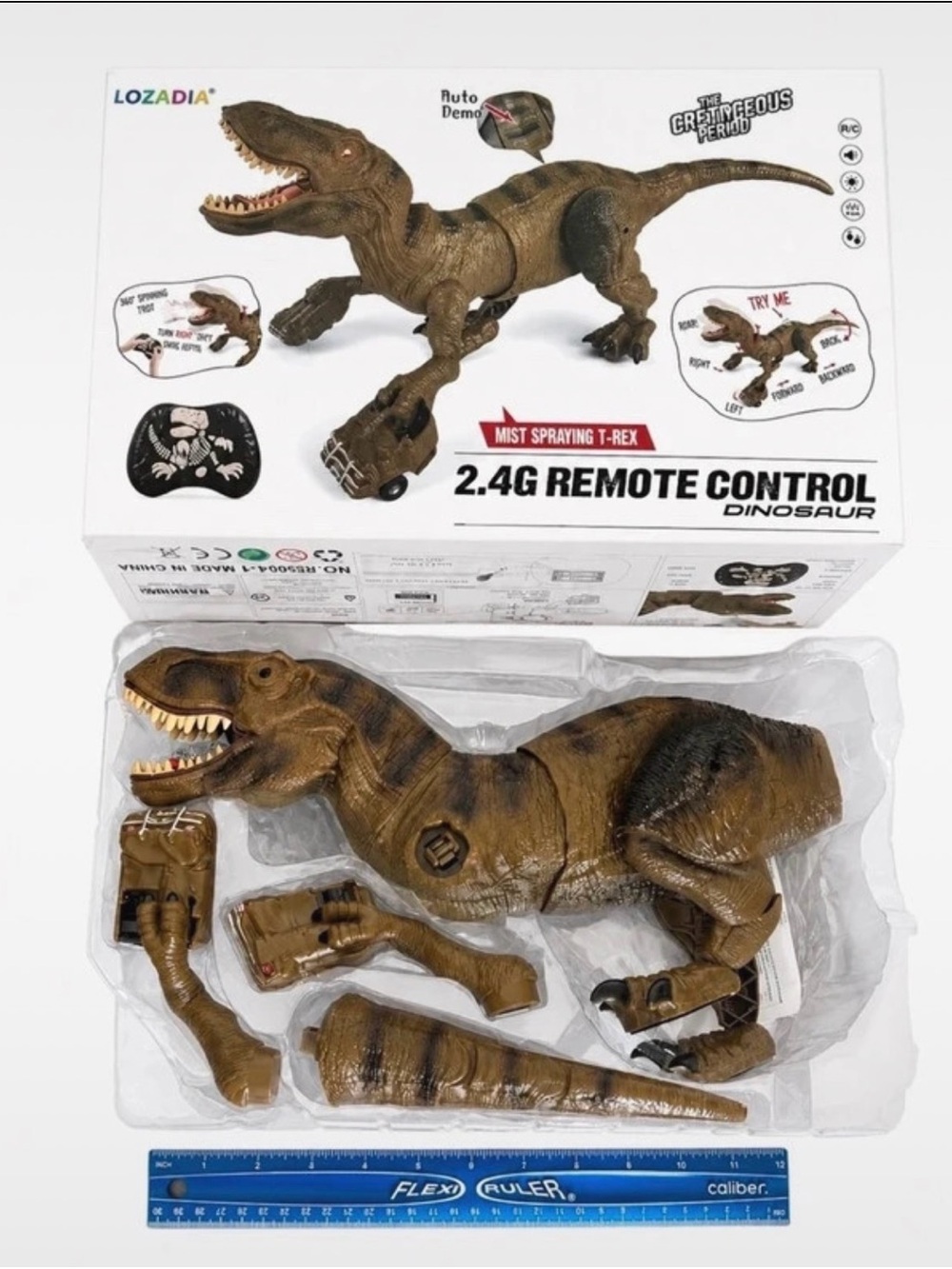 Remote Control T-Rex Dinosaur Toy 2.4G RC Mist Spraying